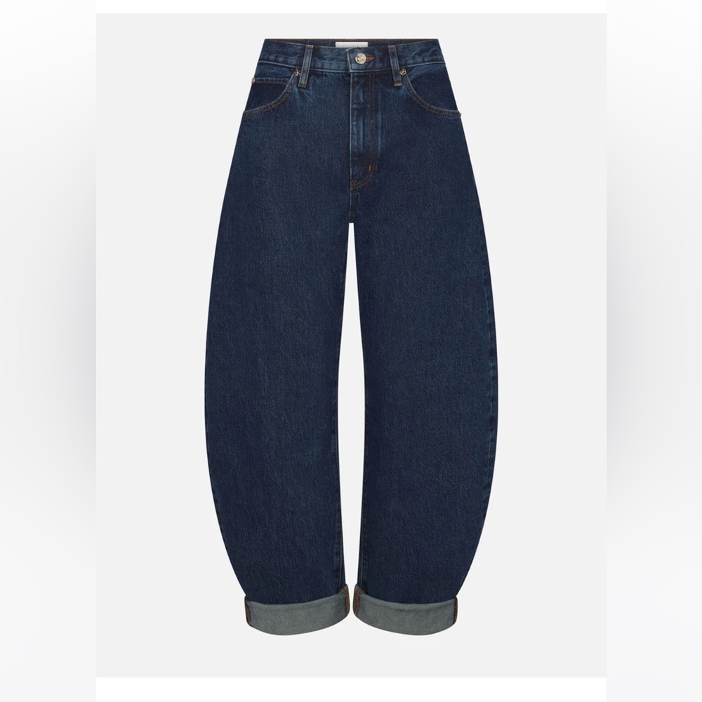 Frame Dark Blue Bubble Jeans